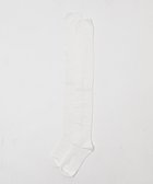 【ウィゴー/WEGO】のクシュクシュ切替リブニーハイソックス ホワイト|ID: prp329100004771329 ipo3291000000035649979