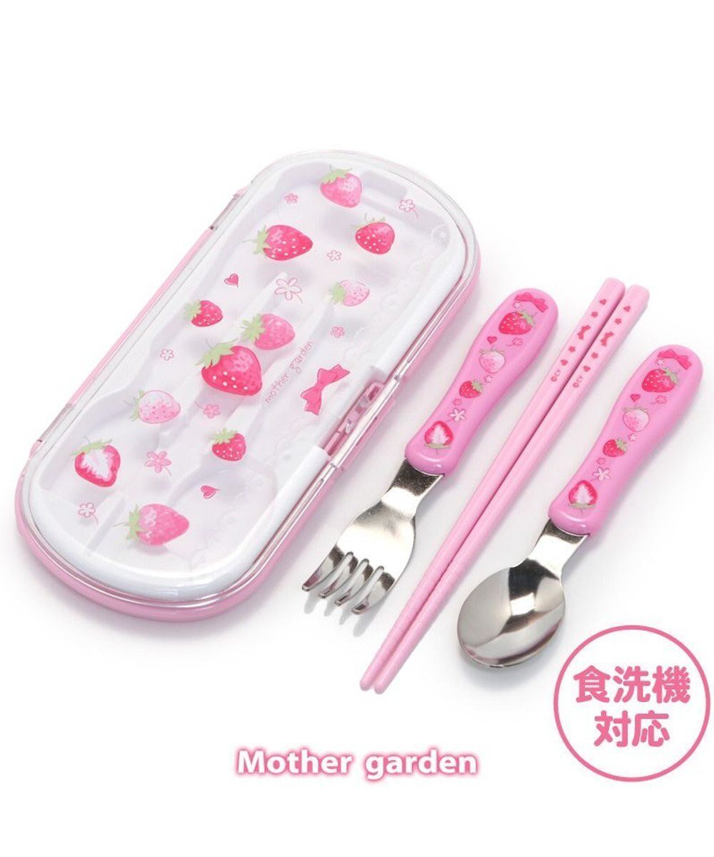 【マザーガーデン/Mother garden / KIDS】のマザーガーデン 野いちご トリオセット お箸 スプーン フォーク 《スケッチ柄》 人気、トレンドファッション・服の通販 founy(ファニー) 　ファッション　Fashion　キッズファッション　Fashion for Kids　ガーデン　Garden, Gardening　入学式　Entrance Ceremony　日本製　Made In Japan　 other-1|ID: prp329100004771339 ipo3291000000034566611