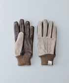 【オルクベット/ORuKuBET / MEN】のピッグスエードラムコンビカフスグローブ(MEN)【日本製・タッチパネル対応】 グレー|ID: prp329100004771342 ipo3291000000034566629