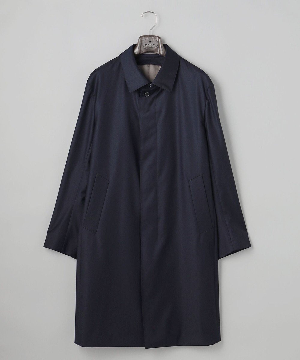 【五大陸/gotairiku / MEN】の【Zegna/ゼニア】TROFEOラミネートロング ステンカラーコート インテリア・キッズ・メンズ・レディースファッション・服の通販 founy(ファニー) ファッション Fashion メンズファッション Fashion for Men アウター Men's Coats Outerwear イタリア Italy エレガント 上品 Elegant 秋 Autumn 軽量 Lightweight, Ultra Light ジャケット Jacket, Outerwear ストレッチ Stretch, Stretchy Fabric スーツ Suit, Formalwear ダウン Down, Puffer モダン Modern, Contemporary ライナー Liner, Inner Layer レギュラー Regular, Standard Fit A/W・秋冬 Autumn/Winter ビジネス 仕事 通勤 Business / Work / Commuting ネイビー系|ID: prp329100004771346 ipo3291000000034566646