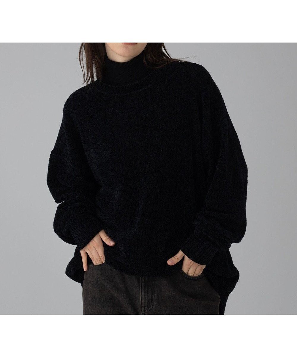 【ウィゴー/WEGO】の【ユニセックス着用ITEM/MLサイズ展開】ベロアモールプルオーバー インテリア・キッズ・メンズ・レディースファッション・服の通販 founy(ファニー) ファッション Fashion レディースファッション Fashion for Women トップス・カットソー Cut & Sew Tops ニット Knit Tops & Sweaters カジュアルプルオーバー・ニットトップス Pullovers & Knit Tops / Casual Pullovers ベロアトップス Velour Tops / Velvet-Look Items アクセサリー Fashion Accessories インナー Innerwear 秋 Autumn カーゴパンツ Cargo Pants, Utility Pants シンプル Simple, Minimal スマホ Smartphone, Mobile Device スラックス Slacks, Dress Pants セーター Sweater, Knitwear デニム Denim, Jeans Material ベロア Velour, Soft Velvet リラックス Relax, Relaxed Fit ワイド Wide, Wide Fit ワンポイント One Point, Statement Accent 冬 Winter / This Winter A/W・秋冬 Autumn/Winter おすすめ Recommended / Our Picks エレガント 上品 Elegant ブラック|ID: prp329100004771348 ipo3291000000034566667