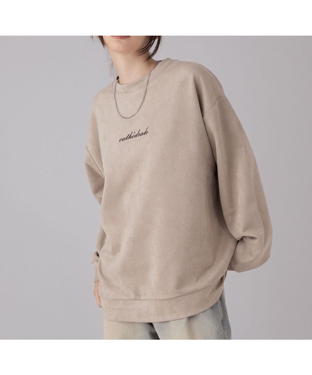 【ウィゴー/WEGO】の【ユニセックス着用ITEM/2点SET/MLサイズ展開】アクセ付きフェイクスウェードプルオーバー インテリア・キッズ・メンズ・レディースファッション・服の通販 founy(ファニー) ファッション Fashion レディースファッション Fashion for Women トップス・カットソー Cut & Sew Tops レディースパーカー・カジュアルフーディー Casual Hoodies & Sweatshirts カジュアルプルオーバー・ニットトップス Pullovers & Knit Tops / Casual Pullovers スウェット・クルーネックトップス Sweatshirts & Crewnecks / Relaxed Fit Sweat Tops 春 Spring 秋 Autumn シルバー Silver, Metallic Silver シンプル Simple, Minimal スウェット / スエット Sweatshirt, Sweatwear スニーカー Sneakers, Trainers スマホ Smartphone, Mobile Device スラックス Slacks, Dress Pants セットアップ Set-Up, Coordinated Outfit ダウン Down, Puffer チェーン Chain, Chain Strap デニム Denim, Jeans Material トレンド Trend, Trending Now ネックレス Necklace, Pendant Necklace 長袖 Long Sleeve, Full Sleeve フレア Flare, Flared メンズ Men's, Menswear リラックス Relax, Relaxed Fit 冬 Winter / This Winter A/W・秋冬 Autumn/Winter プチプライス・低価格 Affordable / Budget Price エレガント 上品 Elegant ライトベージュ|ID: prp329100004771349 ipo3291000000034566670