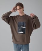 【ウィゴー/WEGO】の【ユニセックス着用ITEM/2点SET/MLサイズ展開】アクセ付きフォトグラフィックプルオーバー ブラウン|ID: prp329100004771351 ipo3291000000034566677