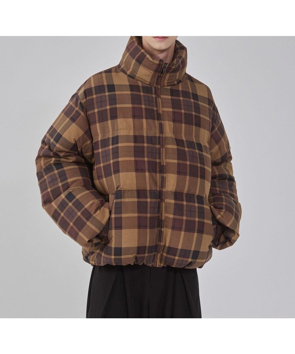 【ウィゴー/WEGO】の【ユニセックス着用ITEM/MLサイズ展開】チェックパファーブルゾン インテリア・キッズ・メンズ・レディースファッション・服の通販 founy(ファニー) ファッション Fashion レディースファッション Fashion for Women アウター Coat / Outerwear Collection レディースジャケット・軽アウター Jackets ブルゾンジャケット・スポーティアウター Blouson Jackets 秋 Autumn ジャケット Jacket, Outerwear スニーカー Sneakers, Trainers スマホ Smartphone, Mobile Device スラックス Slacks, Dress Pants タートルネック Turtleneck, High Neck ダウン Down, Puffer チェック Check, Plaid, Tartan トレンド Trend, Trending Now ドローコード Drawcord, Drawstring Cord ハイネック High Neck, Mock Neck ブルゾン Blouson, Bomber Jacket 防寒 Cold Protection, Winter-Ready リラックス Relax, Relaxed Fit 冬 Winter / This Winter A/W・秋冬 Autumn/Winter エレガント 上品 Elegant ブラウンチェック1|ID: prp329100004771352 ipo3291000000034566682