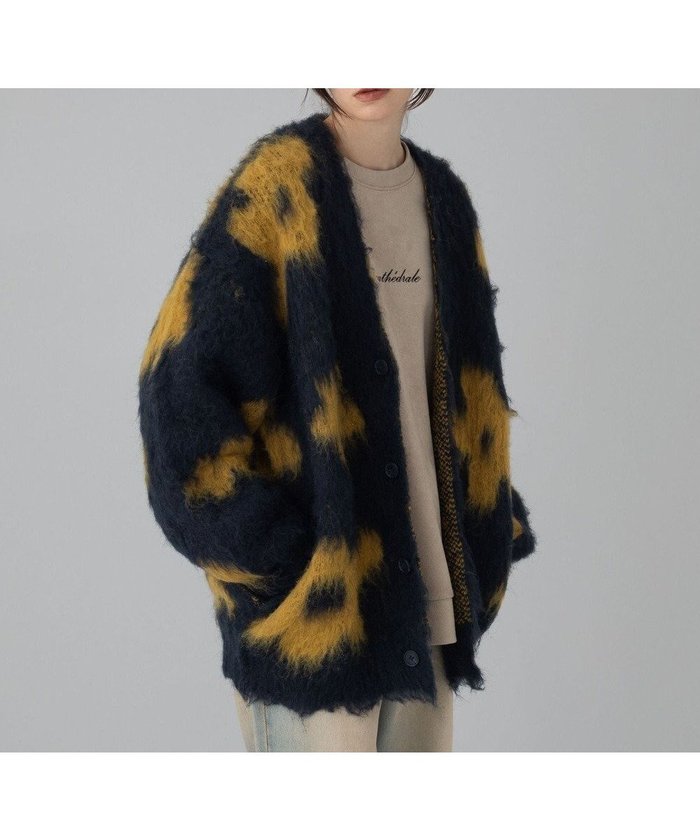 【ウィゴー/WEGO】の【ユニセックス着用ITEM/MLサイズ展開】モヘアタッチパターンカーディガン インテリア・キッズ・メンズ・レディースファッション・服の通販 founy(ファニー) https://founy.com/ ファッション Fashion レディースファッション Fashion for Women トップス・カットソー Cut & Sew Tops カーディガン・羽織り Layered Style Cardigans 春 Spring 秋 Autumn カーディガン Cardigan, Knitwear シンプル Simple, Minimal スマホ Smartphone, Mobile Device スラックス Slacks, Dress Pants デニム Denim, Jeans Material フラワー Flower, Floral マーブル Marble, Marble Pattern メンズ Men's, Menswear 無地 Plain, Solid Color リラックス Relax, Relaxed Fit ワイド Wide, Wide Fit 冬 Winter / This Winter A/W・秋冬 Autumn/Winter エレガント 上品 Elegant クリスマス X'mas Christmas / X'mas |ID: prp329100004771353 ipo3291000000034566683