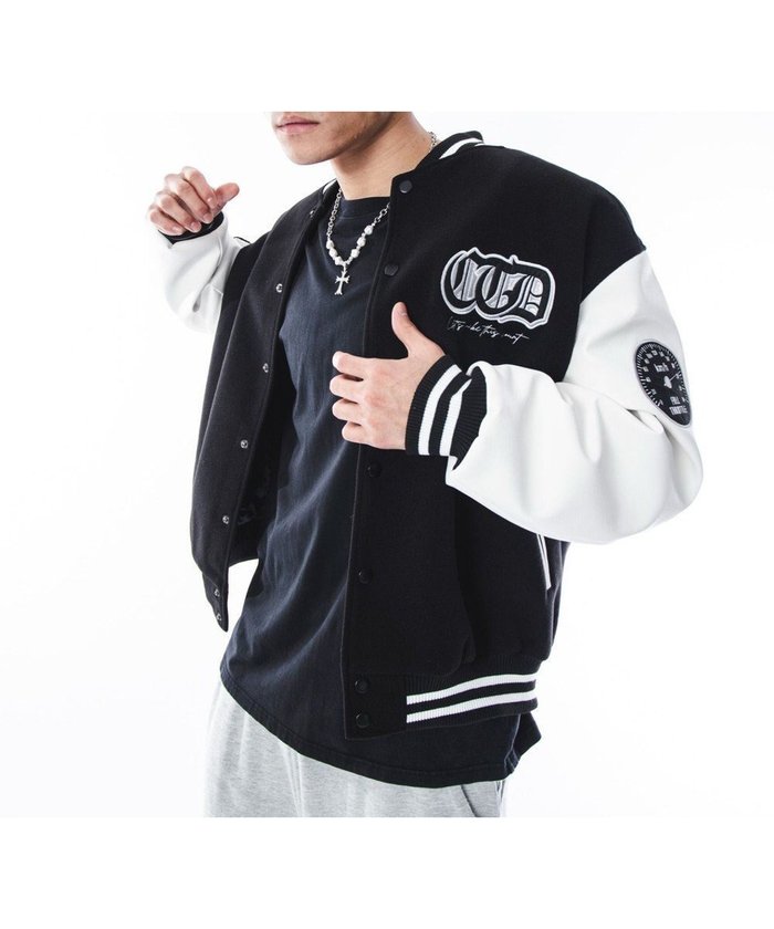 【ウィゴー/WEGO】の【ユニセックス着用ITEM】メルトンワッペンスタジャン インテリア・キッズ・メンズ・レディースファッション・服の通販 founy(ファニー) https://founy.com/ ファッション Fashion レディースファッション Fashion for Women アウター Coat / Outerwear Collection レディースジャケット・軽アウター Jackets インナー Innerwear 秋 Autumn ジャケット Jacket, Outerwear スタイリッシュ Stylish, Fashionable スニーカー Sneakers, Trainers スマホ Smartphone, Mobile Device スリーブ Sleeve, Long Sleeve / Short Sleeve デニム Denim, Jeans Material トレンド Trend, Trending Now フロント Front, Front Design 防寒 Cold Protection, Winter-Ready メルトン Melton, Heavy Wool モノトーン Monotone, Black and White ルーズ Loose, Oversized ワイド Wide, Wide Fit 冬 Winter / This Winter A/W・秋冬 Autumn/Winter おすすめ Recommended / Our Picks |ID: prp329100004771356 ipo3291000000034566696