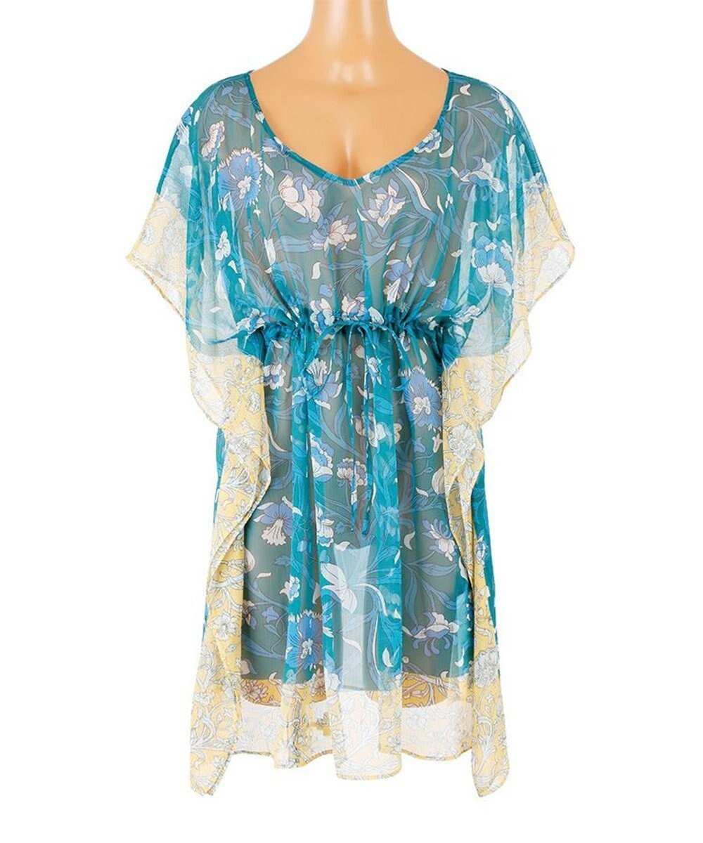 【三愛水着楽園/San-ai Resort】の【SALE】【Reir Premium】Columbia Fusion(Liberty Fabric) ポンチョ M インテリア・キッズ・メンズ・レディースファッション・服の通販 founy(ファニー) ファッション Fashion レディースファッション Fashion for Women 水着 Swimwear レディース水着・ビーチウェア Swimwear & Beachwear おすすめ Recommended / Our Picks オリエンタル Oriental Pattern スカーフ Scarf, Neckwear ビーチ Beach, Seaside プリント Print, Printed Pattern ポンチョ Poncho, Cape Style リラックス Relax, Relaxed Fit エレガント 上品 Elegant 夏 Summer S/S・春夏 SS, Spring/Summer, Warm Season 水着 Swimsuit, Swimwear A/W・秋冬 Autumn/Winter 軽量 Lightweight, Ultra Light グリーン|ID: prp329100004771367 ipo3291000000034566757