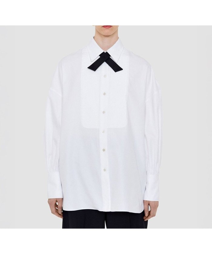 【ジョゼフ/JOSEPH】のコットンシャーティング インテリア・キッズ・メンズ・レディースファッション・服の通販 founy(ファニー) https://founy.com/ ファッション Fashion レディースファッション Fashion for Women トップス・カットソー Cut & Sew Tops シャツ・ブラウス・オフィスカジュアル Elegant Blouses & Button-Ups エレガント 上品 Elegant クラシック Classic, Timeless Style グログラン Grosgrain, Grosgrain Ribbon スリーブ Sleeve, Long Sleeve / Short Sleeve フェミニン Feminine, Girly フロント Front, Front Design ブルゾン Blouson, Bomber Jacket プリーツ Pleats, Pleated ラップ Wrap, Wrap Design 夏 Summer 春 Spring S/S・春夏 SS, Spring/Summer, Warm Season |ID: prp329100004771381 ipo3291000000034566916