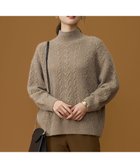 【自由区/JIYU-KU】のラメフォックスケーブル ニット モカ|ID: prp329100004771437 ipo3291000000034567118