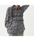 【アースミュージックアンドエコロジー/earth music&ecology】のSET2点チェック柄シャーリングビスチェ+シャツ Black|ID: prp329100004771449 ipo3291000000034567146