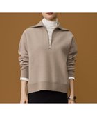 【自由区/JIYU-KU】の【SHIHOさん着用】ボイルドウールハーフジップ ニット モカ|ID: prp329100004771457 ipo3291000000034567166