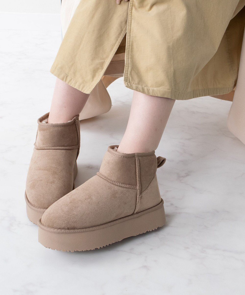 【ブリジット バーキン/Bridget Birkin】の【Bridget Birkin】スエード調ムートンブーツ インテリア・キッズ・メンズ・レディースファッション・服の通販 founy(ファニー) ファッション Fashion レディースファッション Fashion for Women シンプル Simple, Minimal ソックス Socks, Hosiery ループ Loop, Loop Knit A/W・秋冬 Autumn/Winter ベージュスウェード|ID: prp329100004771463 ipo3291000000034567180