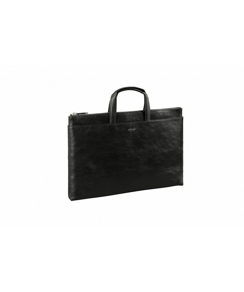 【エース バッグズ アンド ラゲッジ/ACE BAGS & LUGGAGE / MEN】のultima TOKYO ウルティマ トーキョー ライル 2WAYバッグ クラッチ 手提げの2WAYで使えるマチなしタイプ A4サイズ ブリーフケース オールレザー 身の回り品収納に 77825 インテリア・キッズ・メンズ・レディースファッション・服の通販 founy(ファニー) 　ファッション　Fashion　メンズファッション　Fashion for Men　バッグ　Bags　トートバッグ / 通勤・大容量バッグ　Tote Bags　おすすめ　Recommended / Our Picks　クラッチ　Clutch, Clutch Bag　シンプル　Simple, Minimal　フォーマル　Formal, Dressy　ポケット　Pocket, Pocket Detail　マグネット　Magnet, Magnetic Closure　エレガント 上品　Elegant　旅行　Travel　ビジネス 仕事 通勤　Business / Work / Commuting　ブラック|ID: prp329100004772263 ipo3291000000034576114