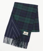 【ジェイ プレス/J.PRESS / MEN】のリバーシブル カシミヤマフラー チェック×ストライプ ネイビー系3|ID: prp329100004772265 ipo3291000000034576123