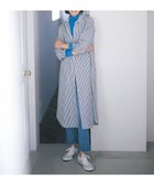 【アンフィーロ 自由区/UNFILO】の【抗菌防臭】イージーケア シャツワンピース ネイビーストライプ|ID: prp329100004772269 ipo3291000000034576145