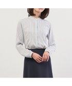 【ジェイ プレス/J.PRESS】のソフトジョーゼット ストライプ プリント ブラウス ネイビーストライプ系|ID: prp329100004772270 ipo3291000000034736173