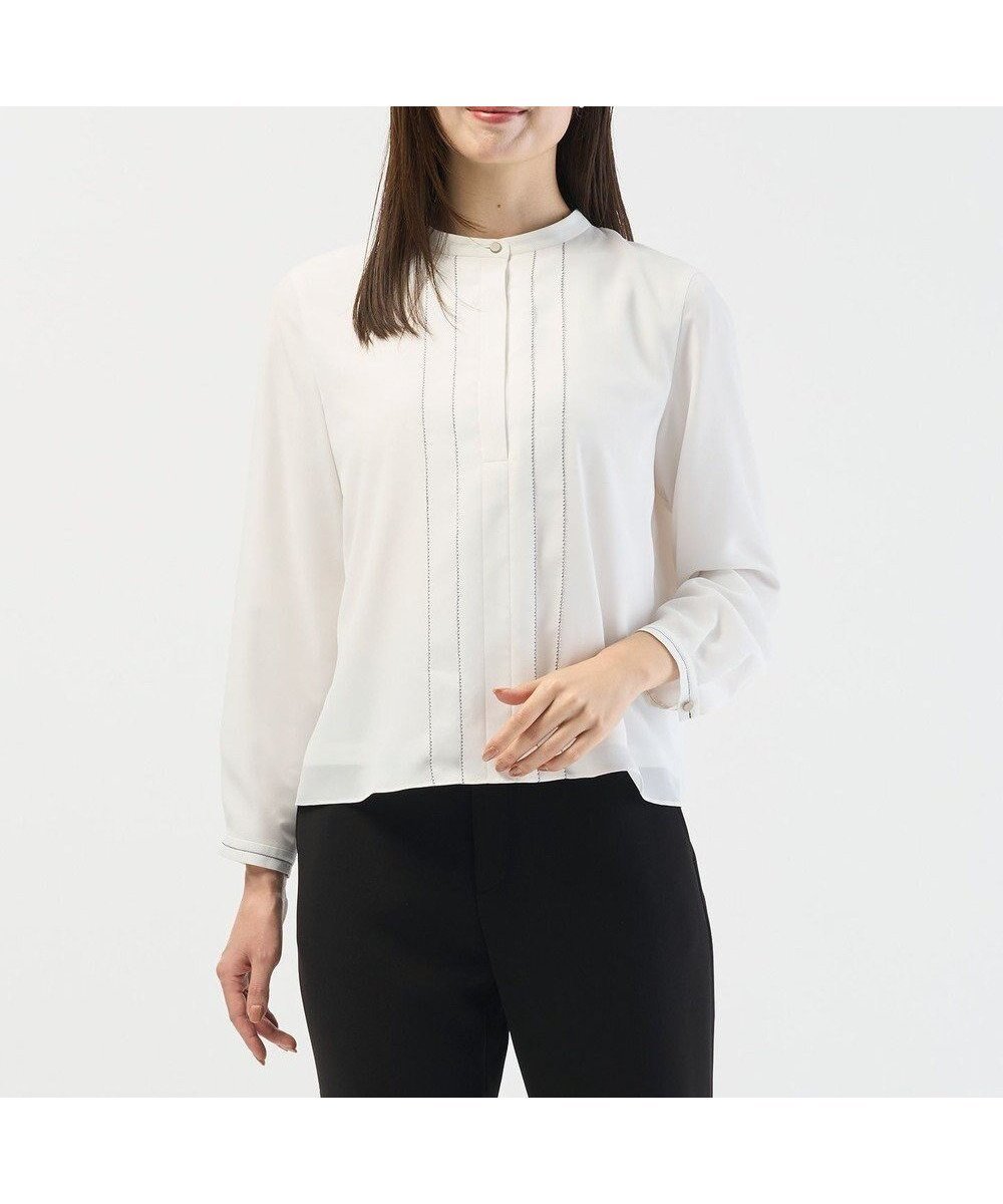 【ジェイ プレス/J.PRESS】のシュノワデシン カットソー 人気、トレンドファッション・服の通販 founy(ファニー) 　ファッション　Fashion　レディースファッション　Fashion for Women　トップス・カットソー　Cut & Sew Tops　シャツ・ブラウス・オフィスカジュアル　Elegant Blouses & Button-Ups　ロングTシャツ・Tシャツ　Longline T-Shirts & Tees　カットソー・ベーシックTシャツ　Cut-and-Sewn Tops / Stretch Tees & Basics　オケージョン　Occasion Wear　カットソー　Cut and Sewn Top　カフス　Cuff Design　クラシカル　Classical, Vintage-Inspired　クラシック　Classic, Timeless Style　ストレッチ　Stretch, Stretchy Fabric　エレガント 上品　Elegant　夏　Summer　S/S・春夏　SS, Spring/Summer, Warm Season　A/W・秋冬　Autumn/Winter　ビジネス 仕事 通勤　Business / Work / Commuting　 other-1|ID: prp329100004772271 ipo3291000000034576149