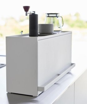 【タワー/tower】の前が開くキッチンカウンター上収納ラック タワー D15 ホワイト 人気、トレンドファッション・服の通販 founy(ファニー) ファッション Fashion レディースファッション Fashion for Women フラップ Flap, Flap Pocket マグネット Magnet, Magnetic Closure |ID:prp329100004772904