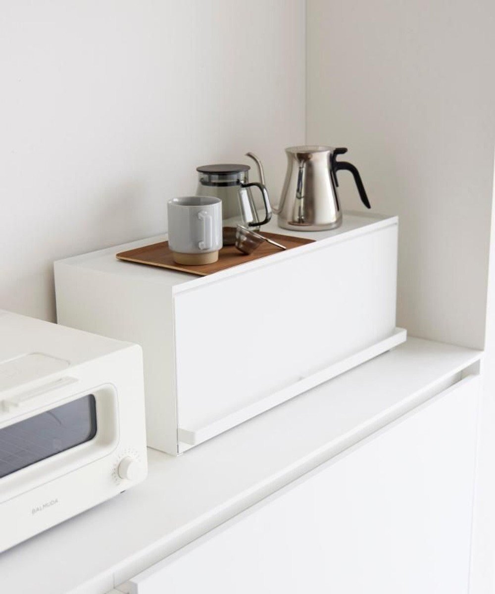 【タワー/tower】の前が開くキッチンカウンター上収納ラック タワー D24 ホワイト 人気、トレンドファッション・服の通販 founy(ファニー) 　ファッション　Fashion　レディースファッション　Fashion for Women　フラップ　Flap, Flap Pocket　マグネット　Magnet, Magnetic Closure　 other-1|ID: prp329100004772906 ipo3291000000034584407