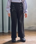 【エニィ/ANY / KIDS】のレースアップ 裏シャギーワイドパンツ ブラック|ID: prp329100004772918 ipo3291000000034584438
