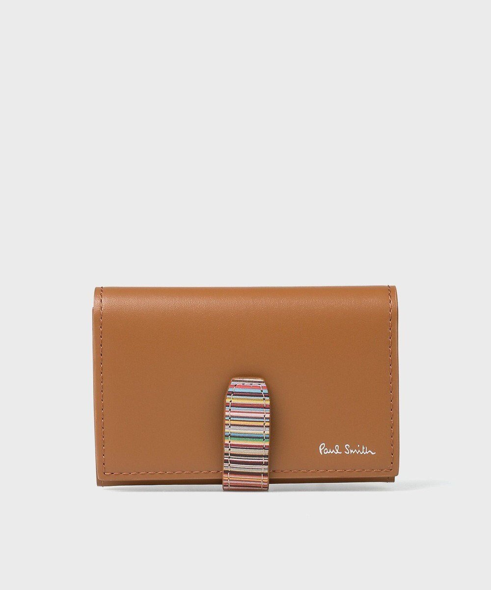 【ポールスミス/Paul Smith / MEN】のシグネチャーストライプタブ 名刺入れ インテリア・キッズ・メンズ・レディースファッション・服の通販 founy(ファニー) ファッション Fashion メンズファッション Fashion for Men シンプル Simple, Minimal 財布 Wallet, Purse プリント Print, Printed Pattern メンズ Men's, Menswear おすすめ Recommended / Our Picks エレガント 上品 Elegant ギフト プレゼント Gift / Present ブラウン|ID: prp329100004772958 ipo3291000000034584580