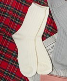 【ウィゴー/WEGO】の【あったか】ぽかぽか裏起毛リブソックス オフホワイト|ID: prp329100004772969 ipo3291000000034584658