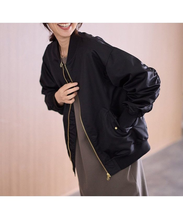 【エニー/ANY】の【撥水/洗濯機可】MAー1ブルゾン インテリア・キッズ・メンズ・レディースファッション・服の通販 founy(ファニー) https://founy.com/ ファッション Fashion レディースファッション Fashion for Women アウター Coat / Outerwear Collection レディースジャケット・軽アウター Jackets ブルゾンジャケット・スポーティアウター Blouson Jackets カットソー Cut and Sewn Top ジャケット Jacket, Outerwear デニム Denim, Jeans Material ブルゾン Blouson, Bomber Jacket ワイド Wide, Wide Fit 洗える Machine Washable A/W・秋冬 Autumn/Winter |ID: prp329100004772970 ipo3291000000034584660