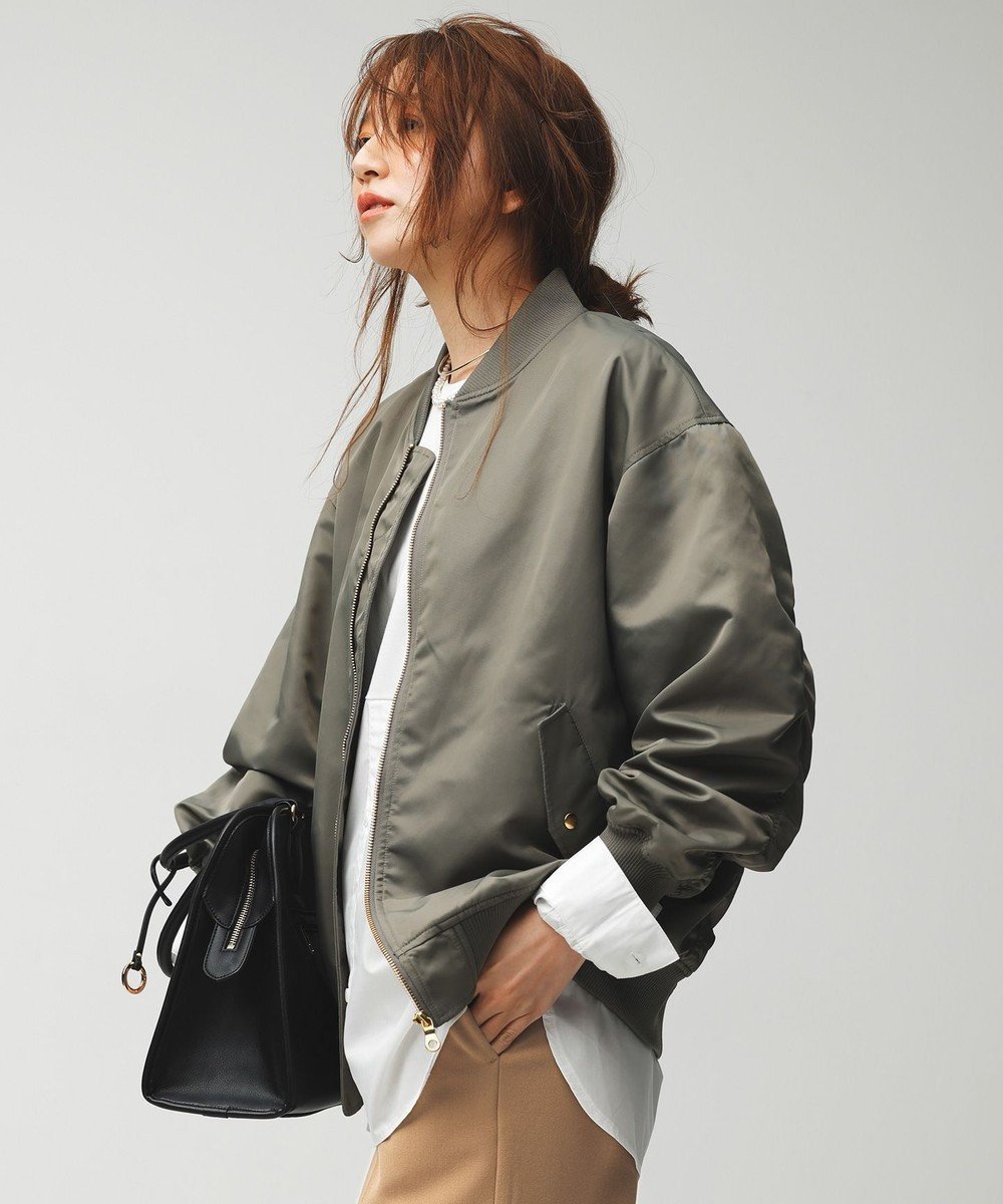 【エニー/ANY】の【撥水/洗濯機可】MAー1ブルゾン インテリア・キッズ・メンズ・レディースファッション・服の通販 founy(ファニー) ファッション Fashion レディースファッション Fashion for Women アウター Coat / Outerwear Collection レディースジャケット・軽アウター Jackets ブルゾンジャケット・スポーティアウター Blouson Jackets カットソー Cut and Sewn Top ジャケット Jacket, Outerwear デニム Denim, Jeans Material ブルゾン Blouson, Bomber Jacket ワイド Wide, Wide Fit 洗える Machine Washable A/W・秋冬 Autumn/Winter カーキ|ID: prp329100004772970 ipo3291000000034584662