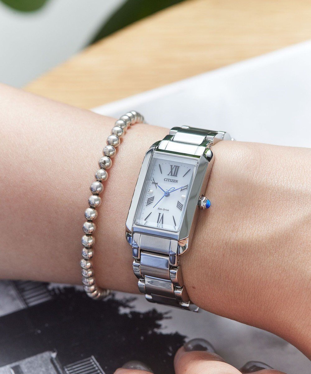 【シチズン/CITIZEN】の【人気の長角ケース】電池交換不要の光発電エコ・ドライブ ウオッチ EW5620-55A インテリア・キッズ・メンズ・レディースファッション・服の通販 founy(ファニー) ファッション Fashion レディースファッション Fashion for Women エレガント 上品 Elegant 腕時計 Wristwatch ガラス Glass, Glassware 時計 Watch, Wristwatch 人気 Popular, Best Seller ラグジュアリー Luxury, Elegant シルバー|ID: prp329100004772983 ipo3291000000034584717