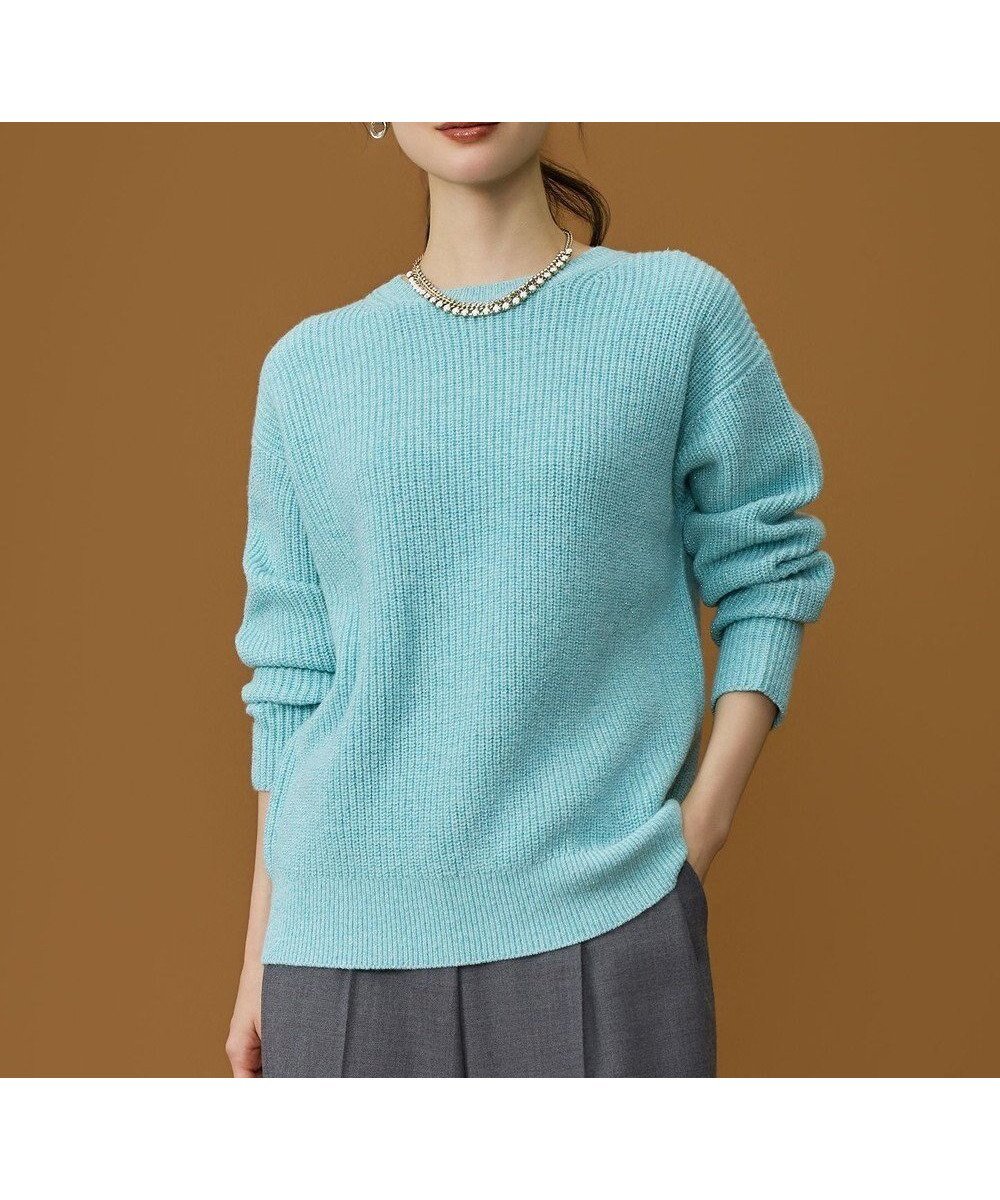 【自由区/JIYU-KU】の【カタログ掲載】カラーメランジ ニット インテリア・キッズ・メンズ・レディースファッション・服の通販 founy(ファニー) ファッション Fashion レディースファッション Fashion for Women トップス・カットソー Cut & Sew Tops ニット Knit Tops & Sweaters カラフル Colorful Design セーター Sweater, Knitwear ボトム Bottoms, Lower Wear 冬 Winter / This Winter 夏 Summer 春 Spring S/S・春夏 SS, Spring/Summer, Warm Season 畦 Ribbed Knit ターコイズ|ID: prp329100004772988 ipo3291000000034584728