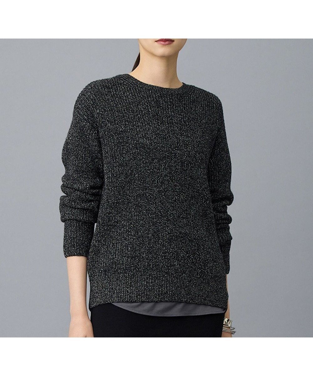 【自由区/JIYU-KU】の【カタログ掲載】カラーメランジ ニット インテリア・キッズ・メンズ・レディースファッション・服の通販 founy(ファニー) ファッション Fashion レディースファッション Fashion for Women トップス・カットソー Cut & Sew Tops ニット Knit Tops & Sweaters カラフル Colorful Design セーター Sweater, Knitwear ボトム Bottoms, Lower Wear 冬 Winter / This Winter 夏 Summer 春 Spring S/S・春夏 SS, Spring/Summer, Warm Season 畦 Ribbed Knit ブラック|ID: prp329100004772988 ipo3291000000034664610