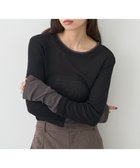 【アースミュージックアンドエコロジー/earth music&ecology】のレイヤードシアープルオーバー Black|ID: prp329100004773001 ipo3291000000034584788