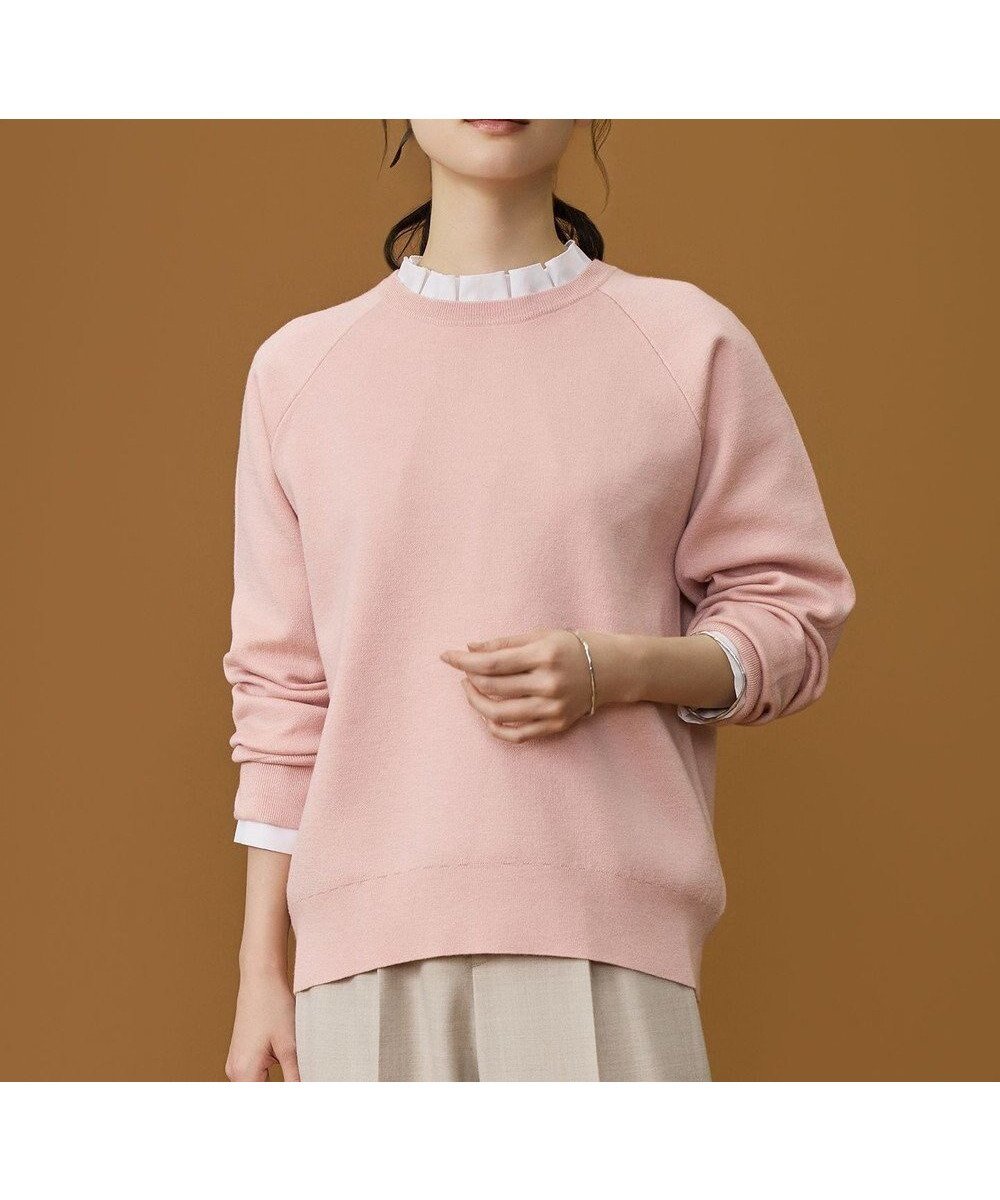 【自由区/JIYU-KU】の【カタログ掲載】スムージーラグランスリーブ ニット インテリア・キッズ・メンズ・レディースファッション・服の通販 founy(ファニー) ファッション Fashion レディースファッション Fashion for Women トップス・カットソー Cut & Sew Tops ニット Knit Tops & Sweaters スウェット / スエット Sweatshirt, Sweatwear セーター Sweater, Knitwear ダブル Double, Double-Breasted バランス Balance, Style Balance エレガント 上品 Elegant 夏 Summer 春 Spring S/S・春夏 SS, Spring/Summer, Warm Season ライトピンク|ID: prp329100004773006 ipo3291000000034584809