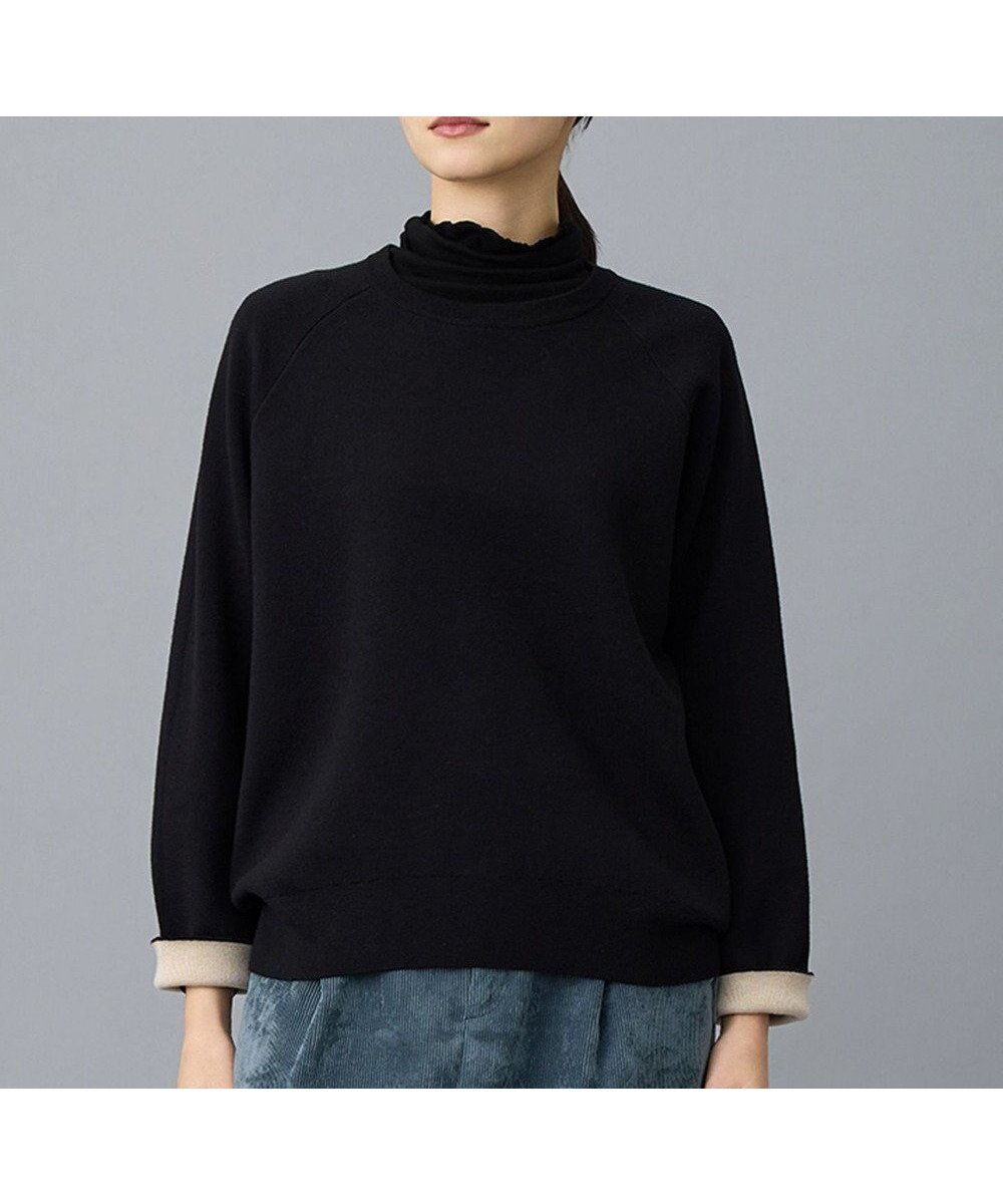 【自由区/JIYU-KU】の【カタログ掲載】スムージーラグランスリーブ ニット インテリア・キッズ・メンズ・レディースファッション・服の通販 founy(ファニー) ファッション Fashion レディースファッション Fashion for Women トップス・カットソー Cut & Sew Tops ニット Knit Tops & Sweaters スウェット / スエット Sweatshirt, Sweatwear セーター Sweater, Knitwear ダブル Double, Double-Breasted バランス Balance, Style Balance エレガント 上品 Elegant 夏 Summer 春 Spring S/S・春夏 SS, Spring/Summer, Warm Season ブラック|ID: prp329100004773006 ipo3291000000034664611