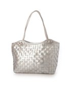 【アンビリオン/UNBILLION】のピークスピーク PEAKS PEAK / 牛革レザーメッシュトートL シルバー|ID: prp329100004773007 ipo3291000000034584821