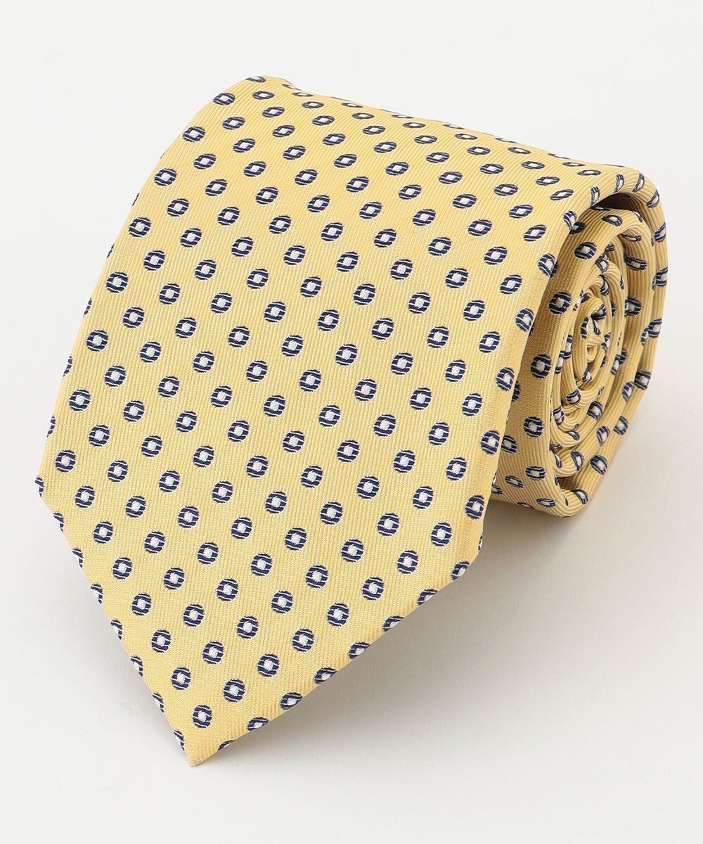 【ジェイ プレス/J.PRESS / MEN】の【VINTAGE JACQUARD COLLECTION】小紋柄 ネクタイ インテリア・キッズ・メンズ・レディースファッション・服の通販 founy(ファニー) ファッション Fashion メンズファッション Fashion for Men スーツ Suit, Formalwear エレガント 上品 Elegant 日本製 Made In Japan イエロー系7|ID: prp329100004773676 ipo3291000000034594983