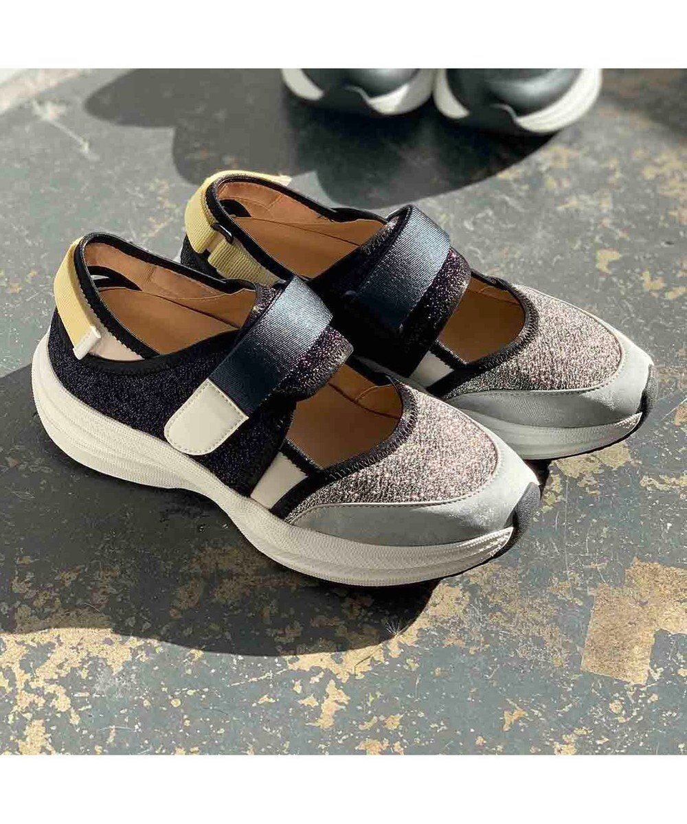 【モード エ ジャコモ/MODE ET JACOMO】のMODE ET JACOMO 【軽量】厚底ベルテッドスニーカー インテリア・キッズ・メンズ・レディースファッション・服の通販 founy(ファニー) ファッション Fashion レディースファッション Fashion for Women クール Cool, Chic シューズ Shoes, Footwear スニーカー Sneakers, Trainers フェミニン Feminine, Girly 厚底 Platform Shoes 旅行 Travel 軽量 Lightweight, Ultra Light シルバーコンビ|ID: prp329100004773677 ipo3291000000034595065