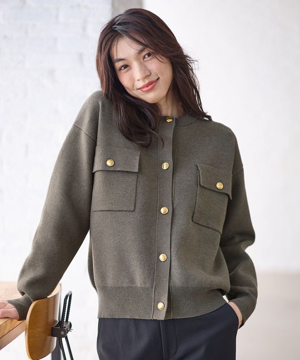 【エニー/ANY】の【洗濯機可】スウェットライクカーディガン インテリア・キッズ・メンズ・レディースファッション・服の通販 founy(ファニー) ファッション Fashion レディースファッション Fashion for Women トップス・カットソー Cut & Sew Tops ニット Knit Tops & Sweaters カーディガン・羽織り Layered Style Cardigans レディースパーカー・カジュアルフーディー Casual Hoodies & Sweatshirts スウェット・クルーネックトップス Sweatshirts & Crewnecks / Relaxed Fit Sweat Tops おすすめ Recommended / Our Picks インナー Innerwear エレガント 上品 Elegant カーディガン Cardigan, Knitwear ジャケット Jacket, Outerwear セーター Sweater, Knitwear タートルネック Turtleneck, High Neck フォルム Silhouette, Form フラップ Flap, Flap Pocket ポケット Pocket, Pocket Detail 人気 Popular, Best Seller A/W・秋冬 Autumn/Winter カーキ|ID: prp329100004773679 ipo3291000000034595129