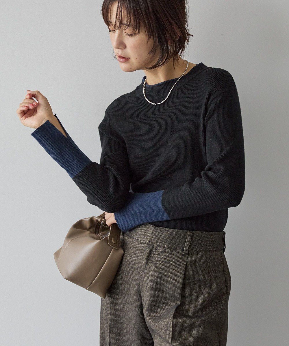 【アメリカンホリック/AMERICAN HOLIC】のバイパチリブモックネックニットプルオーバー インテリア・キッズ・メンズ・レディースファッション・服の通販 founy(ファニー) ファッション Fashion レディースファッション Fashion for Women トップス・カットソー Cut & Sew Tops ニット Knit Tops & Sweaters カジュアルプルオーバー・ニットトップス Pullovers & Knit Tops / Casual Pullovers アメリカン American Style 洗える Machine Washable ジャケット Jacket, Outerwear スタイリッシュ Stylish, Fashionable セーター Sweater, Knitwear 定番 Standard, Basic Item 人気 Popular, Best Seller フィット Fit, Slim Fit ポケット Pocket, Pocket Detail A/W・秋冬 Autumn/Winter Multi|ID: prp329100004774401 ipo3291000000035589479