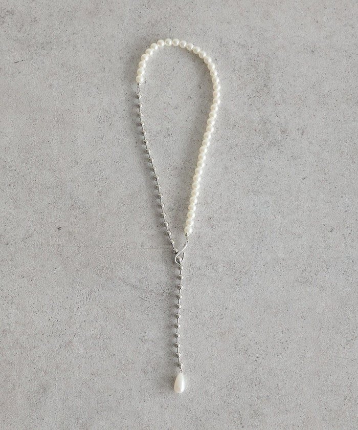 【アースミュージックアンドエコロジー/earth music&ecology】のパールフックボールチェーンネックレス インテリア・キッズ・メンズ・レディースファッション・服の通販 founy(ファニー) https://founy.com/ ファッション Fashion レディースファッション Fashion for Women ジュエリー Jewelry ネックレス Necklaces & Pendants おすすめ Recommended / Our Picks アクセサリー Fashion Accessories シンプル Simple, Minimal チェーン Chain, Chain Strap ネックレス Necklace, Pendant Necklace パール Pearl, Pearl Accent メタル Metal, Metal Parts エレガント 上品 Elegant |ID: prp329100004774409 ipo3291000000035565068