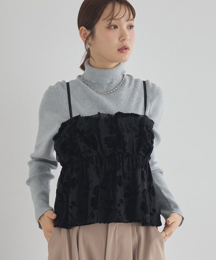 【アースミュージックアンドエコロジー/earth music&ecology】のベロアフラワービスチェ インテリア・キッズ・メンズ・レディースファッション・服の通販 founy(ファニー) https://founy.com/ ファッション Fashion レディースファッション Fashion for Women アウター Coat / Outerwear Collection トップス・カットソー Cut & Sew Tops ベスト&ジレ / 重ね着スタイル Vests & Gilets ベロアトップス Velour Tops / Velvet-Look Items ビスチェ Bustiers & Corset Tops / Layered Bustier Style おすすめ Recommended / Our Picks インナー Innerwear カットソー Cut and Sewn Top ギャザー Gathered, Ruffled コンパクト Compact, Small Size チュール Tulip, Tulip Motif ビスチェ Bustier, Corset Top フィット Fit, Slim Fit フラワー Flower, Floral ベスト Vest, Waistcoat ベロア Velour, Soft Velvet ポケット Pocket, Pocket Detail モチーフ Motif, Design Theme エレガント 上品 Elegant A/W・秋冬 Autumn/Winter |ID: prp329100004774410 ipo3291000000034605355