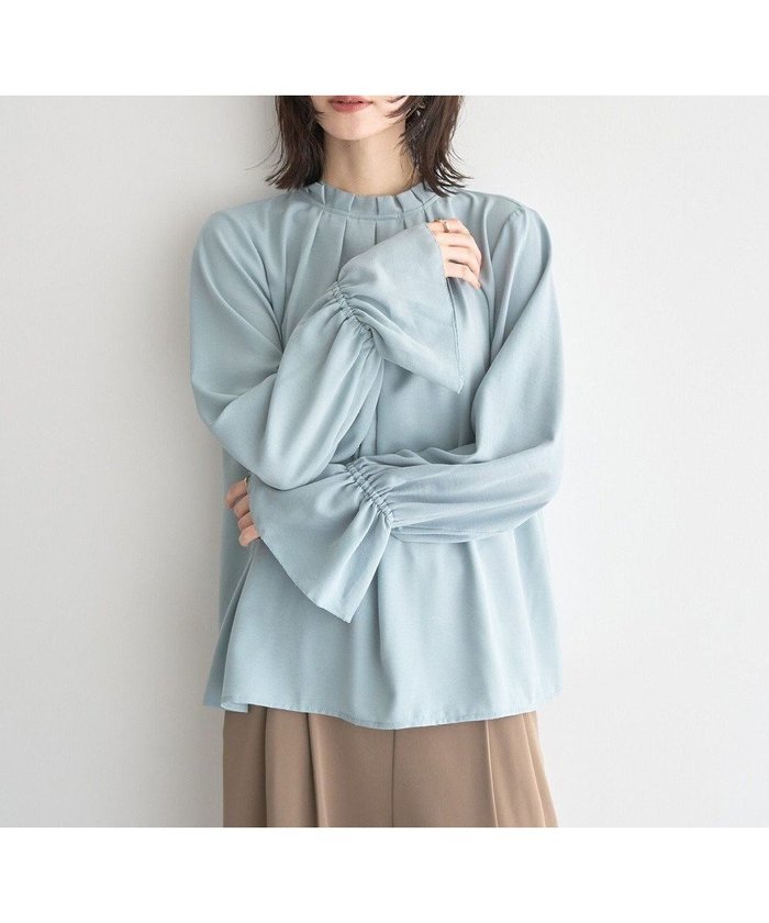 【イェッカ ヴェッカ/YECCA VECCA】のタックデザインブラウス インテリア・キッズ・メンズ・レディースファッション・服の通販 founy(ファニー) https://founy.com/ ファッション Fashion レディースファッション Fashion for Women トップス・カットソー Cut & Sew Tops シャツ・ブラウス・オフィスカジュアル Elegant Blouses & Button-Ups おすすめ Recommended / Our Picks インナー Innerwear ジャケット Jacket, Outerwear ジョーゼット Georgette, Semi-Sheer Fabric スリーブ Sleeve, Long Sleeve / Short Sleeve フェミニン Feminine, Girly フレア Flare, Flared フロント Front, Front Design ポケット Pocket, Pocket Detail ラッフル Ruffle, Frill A/W・秋冬 Autumn/Winter |ID: prp329100004774411 ipo3291000000034605358