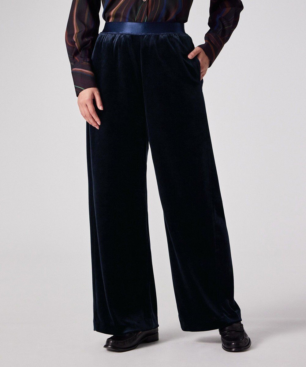 【ポール スミス/Paul Smith】のマットベロア ワイドパンツ 人気、トレンドファッション・服の通販 founy(ファニー) ファッション Fashion レディースファッション Fashion for Women パンツ Pants & Trousers おすすめ Recommended / Our Picks ショート Short, Short Length ベロア Velour, Soft Velvet ワイド Wide, Wide Fit 夏 Summer S/S・春夏 SS, Spring/Summer, Warm Season A/W・秋冬 Autumn/Winter other-1|ID: prp329100004774414 ipo3291000000034630783