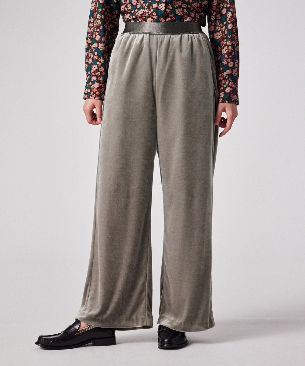【ポール スミス/Paul Smith】のマットベロア ワイドパンツ インテリア・キッズ・メンズ・レディースファッション・服の通販 founy(ファニー) ファッション Fashion レディースファッション Fashion for Women パンツ Pants & Trousers おすすめ Recommended / Our Picks ショート Short, Short Length ベロア Velour, Soft Velvet ワイド Wide, Wide Fit 夏 Summer S/S・春夏 SS, Spring/Summer, Warm Season A/W・秋冬 Autumn/Winter グレイッシュベージュ|ID: prp329100004774414 ipo3291000000034630787
