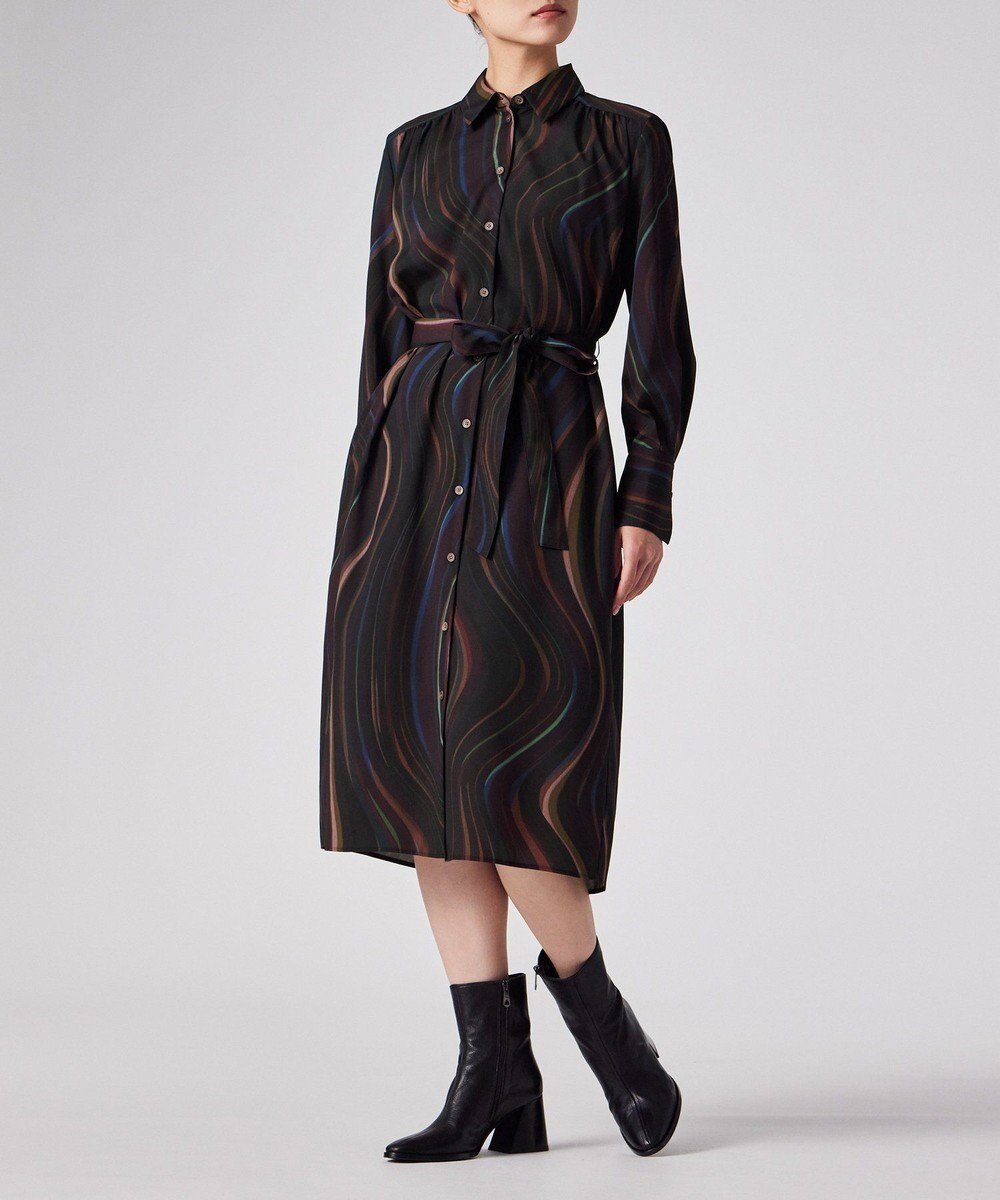【ポール スミス/Paul Smith】のWinter Swirl ワンピース 人気、トレンドファッション・服の通販 founy(ファニー) 　ファッション　Fashion　レディースファッション　Fashion for Women　ワンピース　Dresses　シャツワンピース / 1枚で着映えコーデ　Shirt Dresses　冬　Winter / This Winter　シンプル　Simple, Minimal　ストレート　Straight, Straight Cut　プリント　Print, Printed Pattern　夏　Summer　S/S・春夏　SS, Spring/Summer, Warm Season　A/W・秋冬　Autumn/Winter　 other-1|ID: prp329100004774416 ipo3291000000034630795