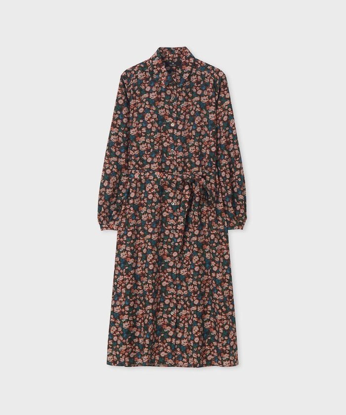 【ポール スミス/Paul Smith】のTea Floral プリント ワンピース インテリア・キッズ・メンズ・レディースファッション・服の通販 founy(ファニー) https://founy.com/ ファッション Fashion レディースファッション Fashion for Women ワンピース Dresses シャツワンピース / 1枚で着映えコーデ Shirt Dresses おすすめ Recommended / Our Picks ドレープ Drape, Draping Fabric プリント Print, Printed Pattern エレガント 上品 Elegant 夏 Summer S/S・春夏 SS, Spring/Summer, Warm Season A/W・秋冬 Autumn/Winter |ID: prp329100004774419 ipo3291000000034605381