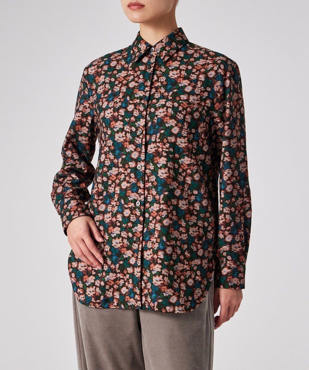 【ポール スミス/Paul Smith】のTea Floral プリント シャツ インテリア・キッズ・メンズ・レディースファッション・服の通販 founy(ファニー) ファッション Fashion レディースファッション Fashion for Women トップス・カットソー Cut & Sew Tops シャツ・ブラウス・オフィスカジュアル Elegant Blouses & Button-Ups デニム Denim, Jeans Material フェミニン Feminine, Girly プリント Print, Printed Pattern 夏 Summer S/S・春夏 SS, Spring/Summer, Warm Season A/W・秋冬 Autumn/Winter コーラル|ID: prp329100004774421 ipo3291000000034630823