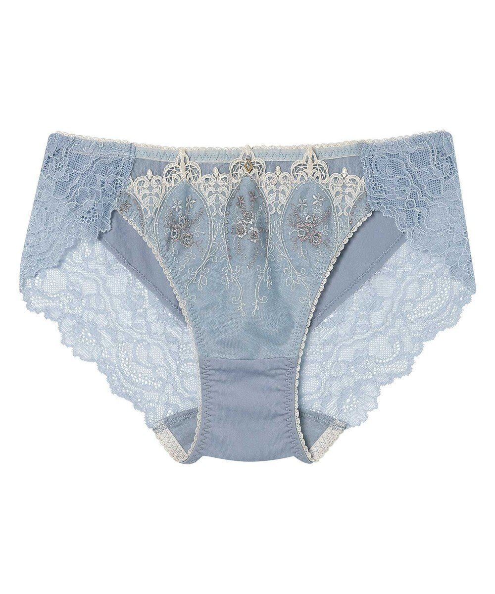 【アンフィ/AMPHI】のショーツ 【Glama-Rich グラマリッチ ボリュームUPタイプ】 BYJ306とペア アウターにひびきにくい(裾) PYJ106 アンフィ/ワコール インテリア・キッズ・メンズ・レディースファッション・服の通販 founy(ファニー) 　ファッション　Fashion　レディースファッション　Fashion for Women　アウター　Coat / Outerwear Collection　アンダー　Underwear Essentials　アンティーク　Antique-Inspired　エレガント 上品　Elegant　ケミカル　Chemical, Chemical Wash　ショーツ　Shorts, Short Pants　ジュエリー　Jewelry, Accessories　スカラップ　Scallop, Scalloped Edge　ストレッチ　Stretch, Stretchy Fabric　ストーン　Stone, Gem-Like　チャーム　Charm, Pendant　フロント　Front, Front Design　ボタニカル　Botanical, Floral Pattern　ラグジュアリー　Luxury, Elegant　レース　Lace, Lace Fabric　サックス|ID: prp329100004774435 ipo3291000000034605434