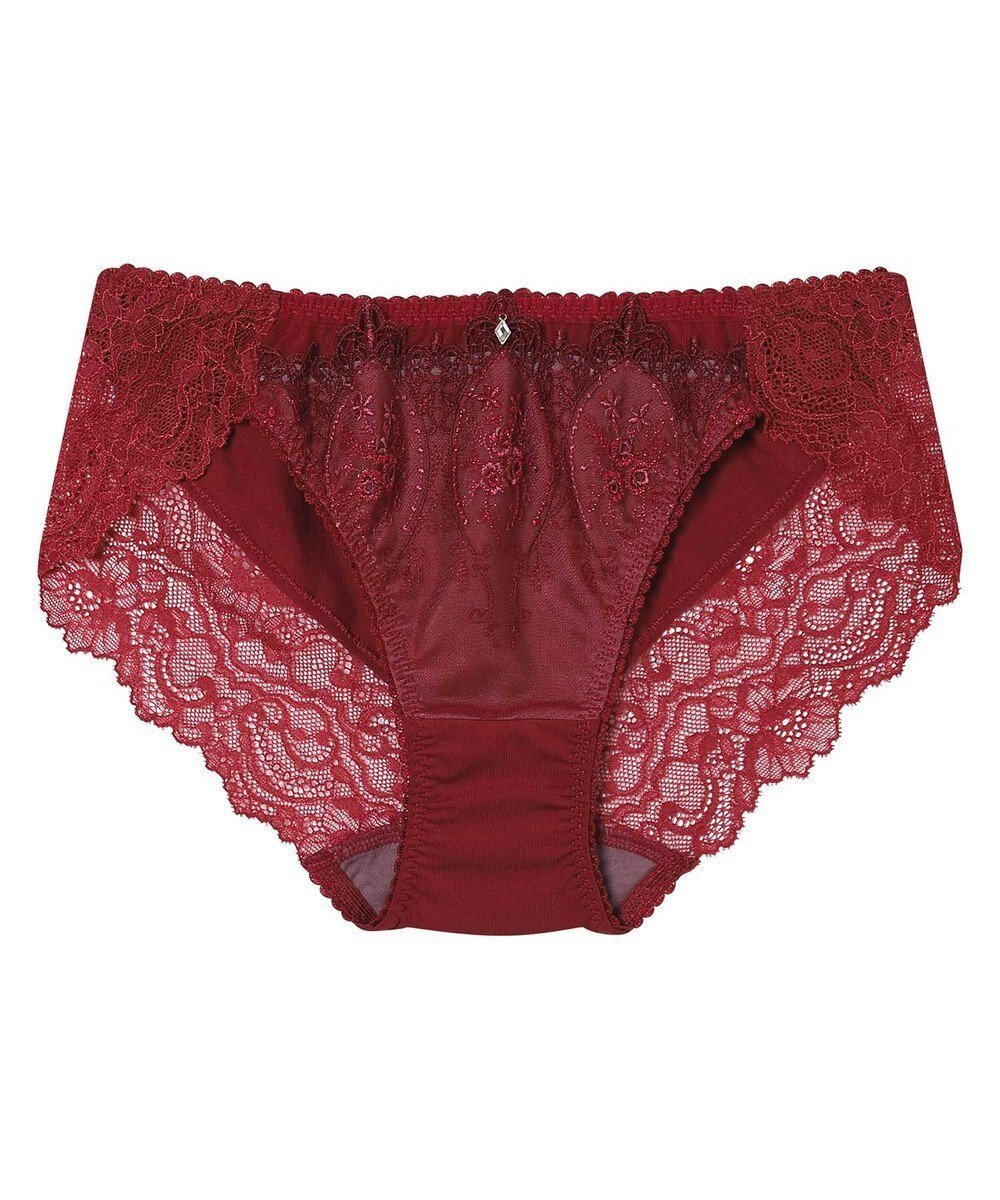 【アンフィ/AMPHI】のショーツ 【Glama-Rich グラマリッチ ボリュームUPタイプ】 BYJ306とペア アウターにひびきにくい(裾) PYJ106 アンフィ/ワコール インテリア・キッズ・メンズ・レディースファッション・服の通販 founy(ファニー) 　ファッション　Fashion　レディースファッション　Fashion for Women　アウター　Coat / Outerwear Collection　アンダー　Underwear Essentials　アンティーク　Antique-Inspired　エレガント 上品　Elegant　ケミカル　Chemical, Chemical Wash　ショーツ　Shorts, Short Pants　ジュエリー　Jewelry, Accessories　スカラップ　Scallop, Scalloped Edge　ストレッチ　Stretch, Stretchy Fabric　ストーン　Stone, Gem-Like　チャーム　Charm, Pendant　フロント　Front, Front Design　ボタニカル　Botanical, Floral Pattern　ラグジュアリー　Luxury, Elegant　レース　Lace, Lace Fabric　レッド|ID: prp329100004774435 ipo3291000000034605435