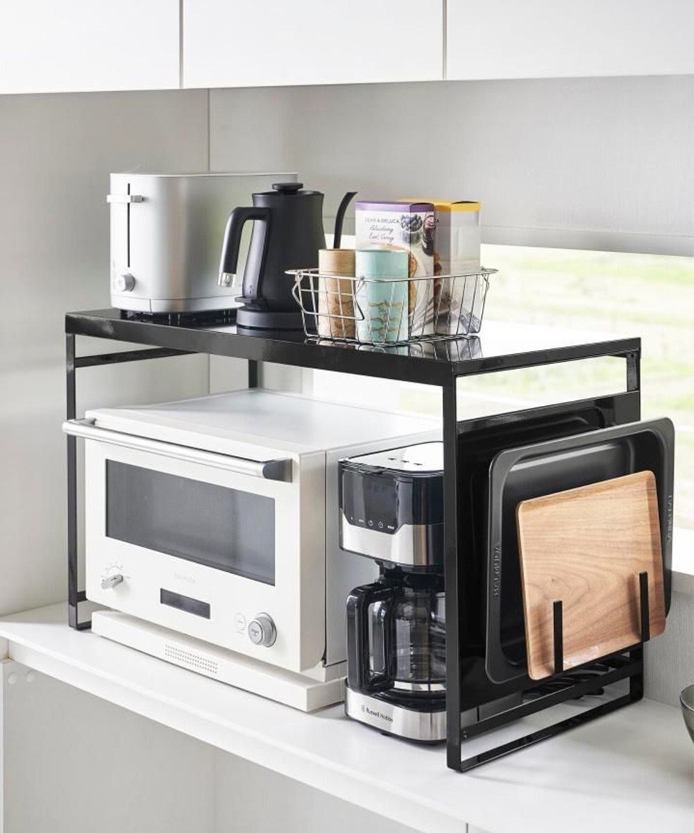 【タワー/tower】のスチールパネル付きレンジラック タワー W75 ブラック インテリア・キッズ・メンズ・レディースファッション・服の通販 founy(ファニー) ファッション Fashion レディースファッション Fashion for Women フレーム Frame, Outline マグネット Magnet, Magnetic Closure ブラック|ID: prp329100004774441 ipo3291000000034605455